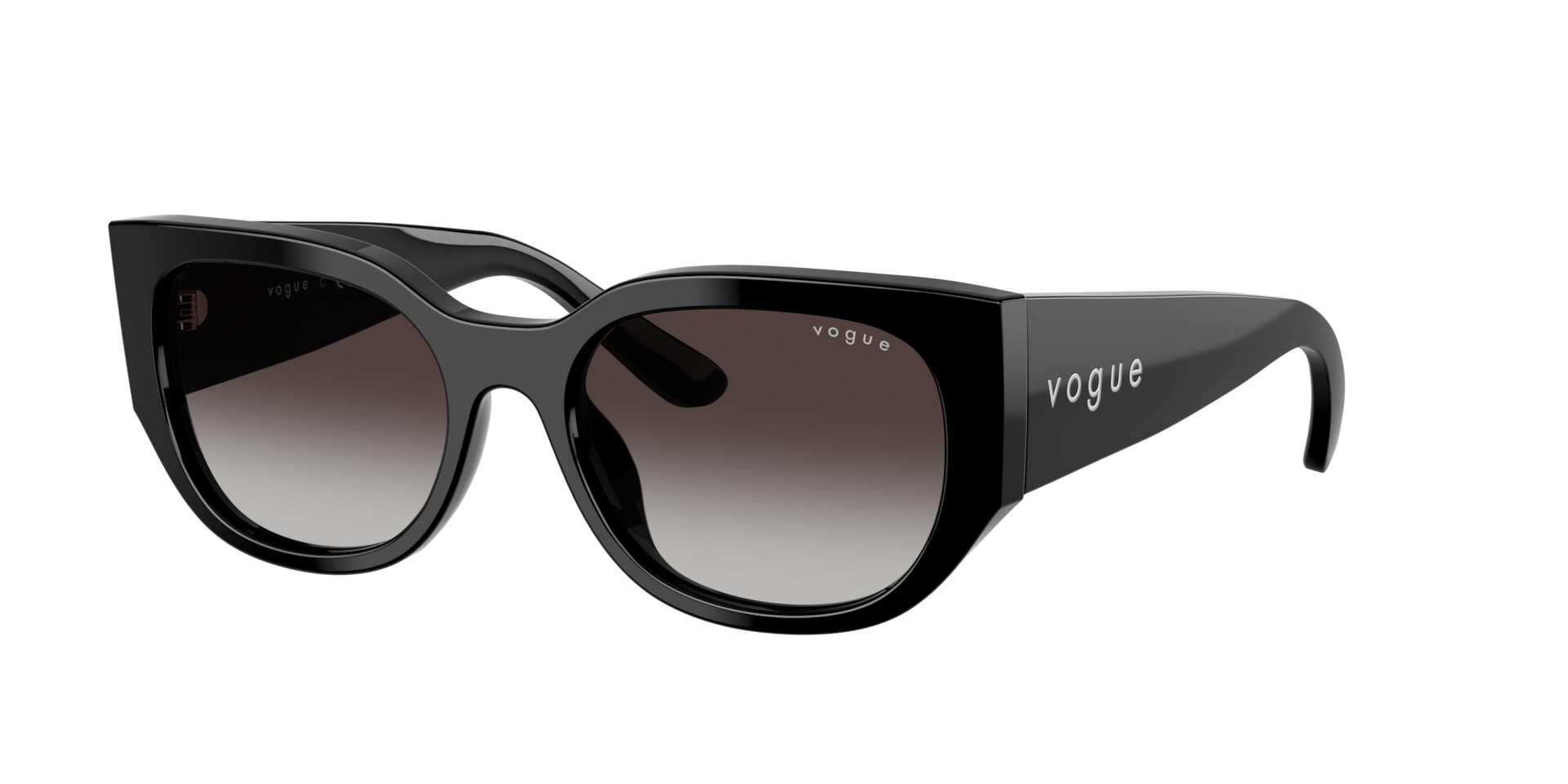 Vogue Eyewear Grey Woman Vo5641su W44/8G Sunglasses Acetate Black Geometric Normal Shaded - Image 2
