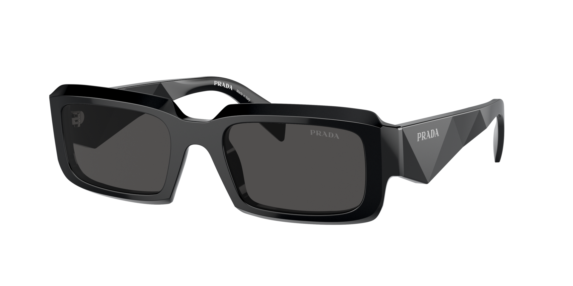 Prada PR 27ZSF L (55 - 19) with Grey lenses and Black frame