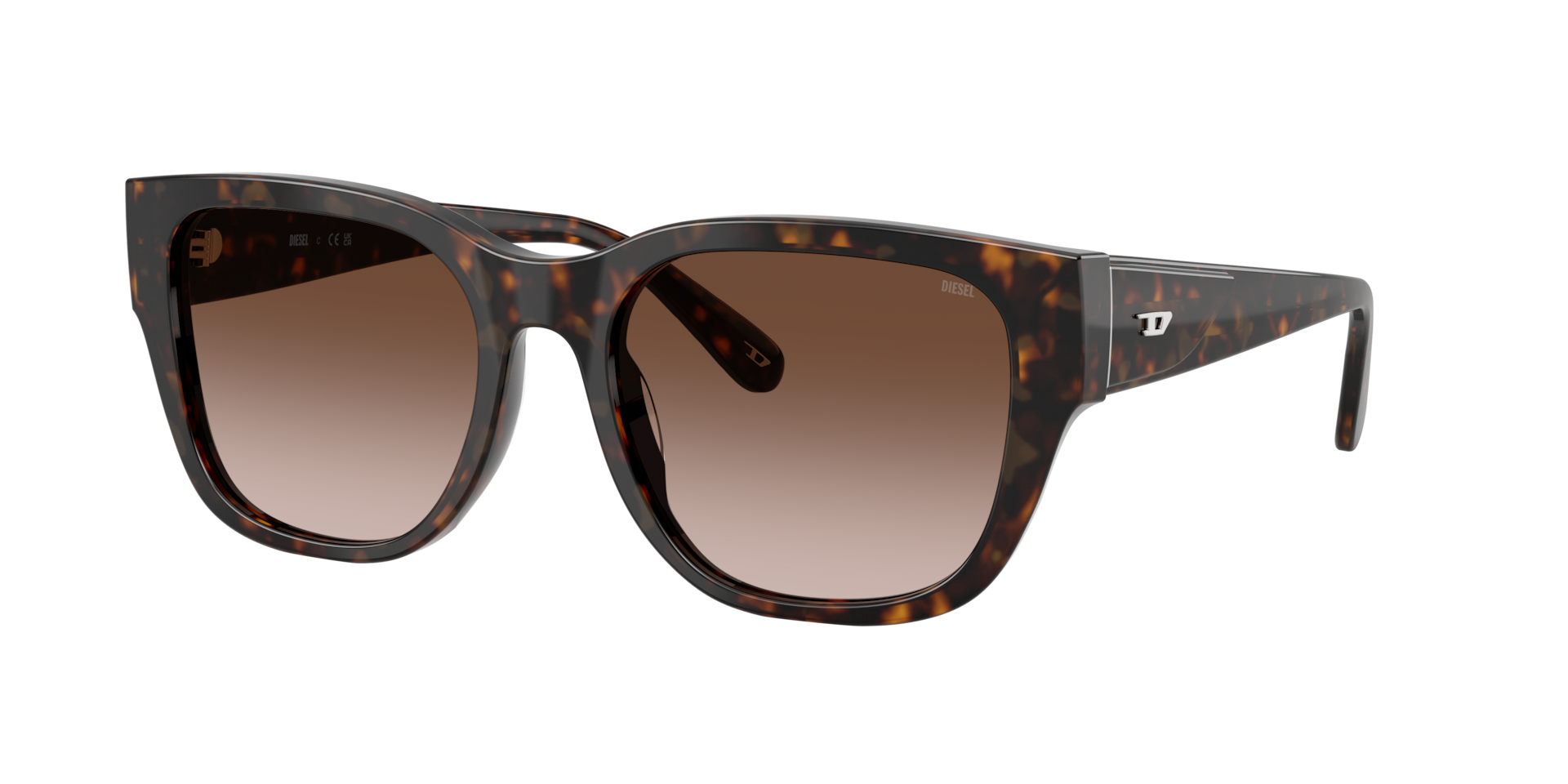 Diesel Unisex Sunglass DL2005 -  Frame color: Havana Yellow, Lens color: Brown Gradient