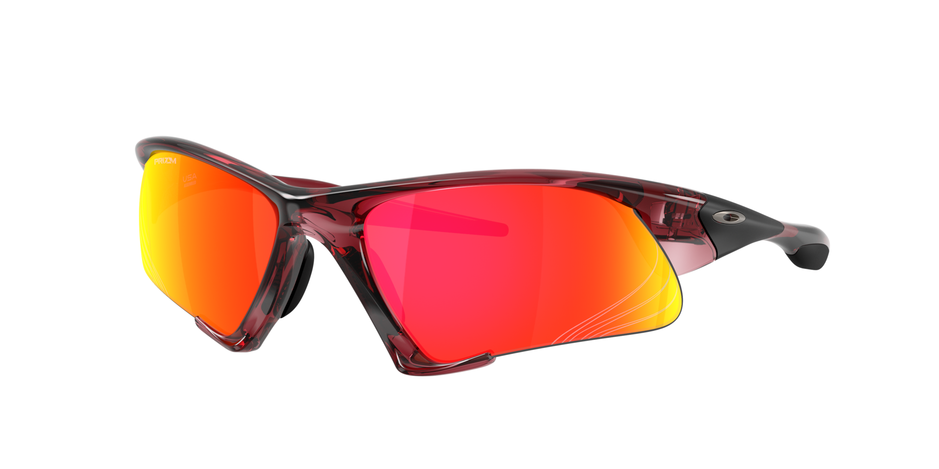 Oakley Unisex Sunglass Suture Jacket® Basecamp Collection - Couleur du Monture: Rouge fer transparent, Couleur de Lentille: Prizm Rubis