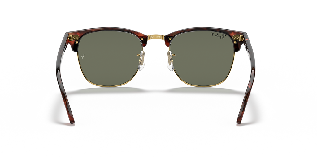 Ray-Ban Clubmaster Classic XL (55 - 19) with Green lenses and