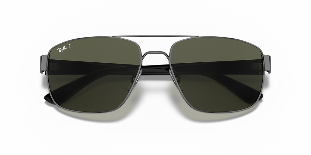 Ray-Ban RB3663 XL (60 - 17) with Green lenses and Grey frame