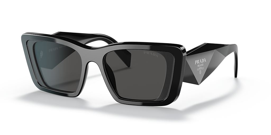 Prada PR 08YS XS (51 - 18) with Grey lenses and Black frame
