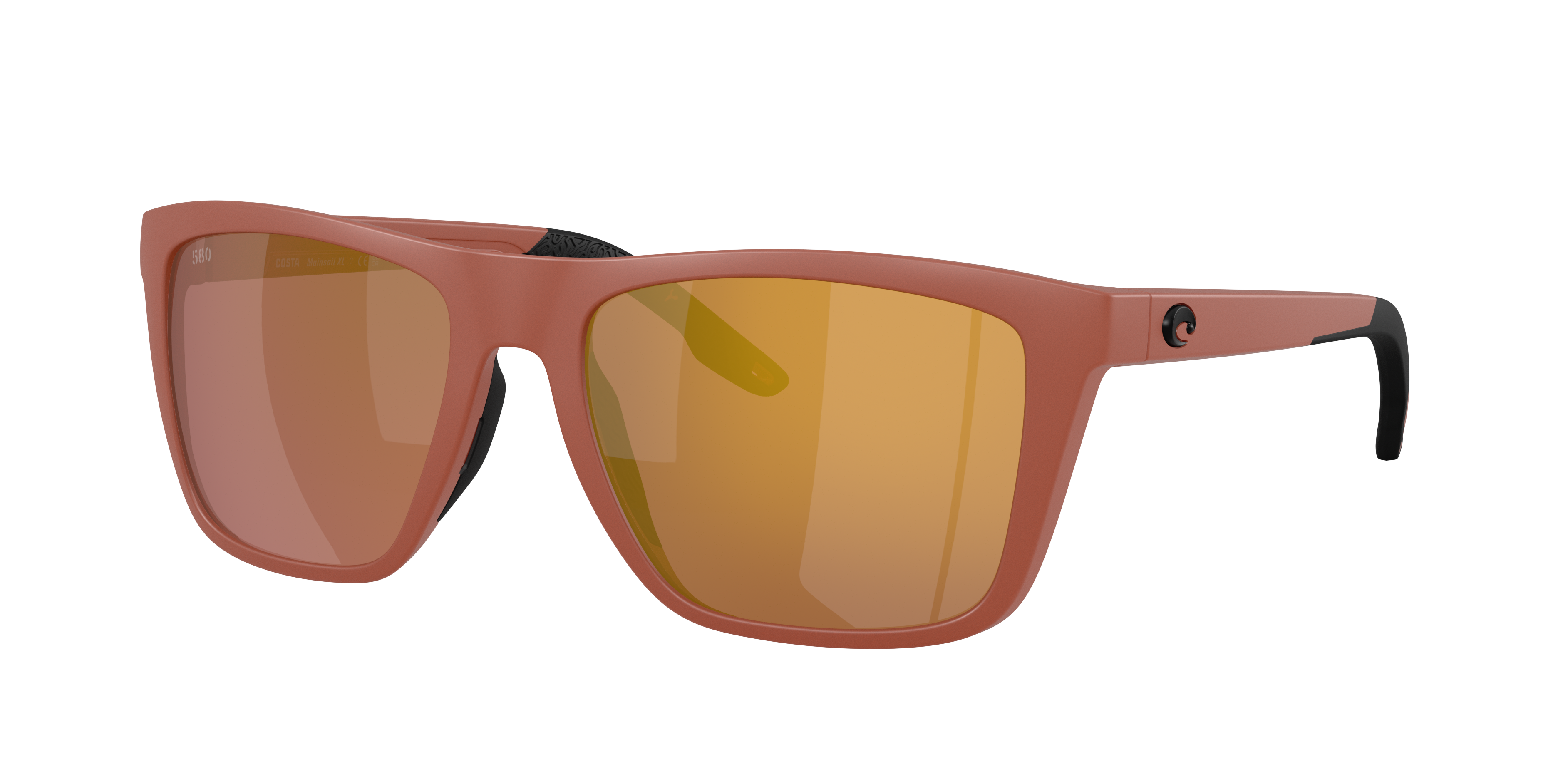 Costa Man Sunglass Mainsail XL -  Frame color: Matte Terra Cotta, Lens color: Gold Mirror