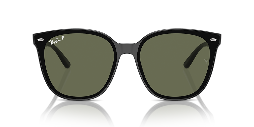 Ray-Ban RB4423D XL (66 - 15) with Green lenses and Black frame