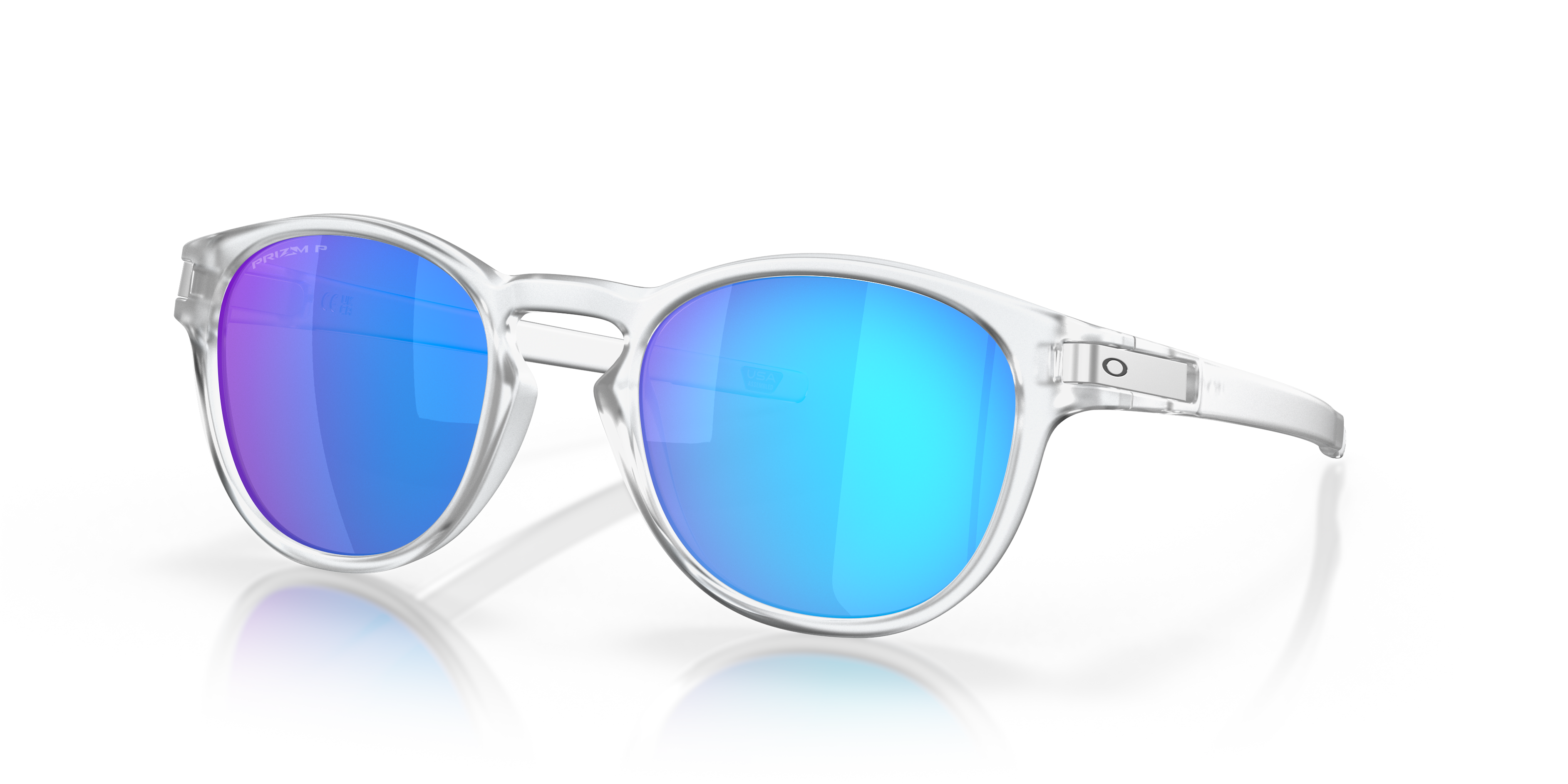 Oakley Latch™ L (53 - 21) with Blue lenses and Transparent frame