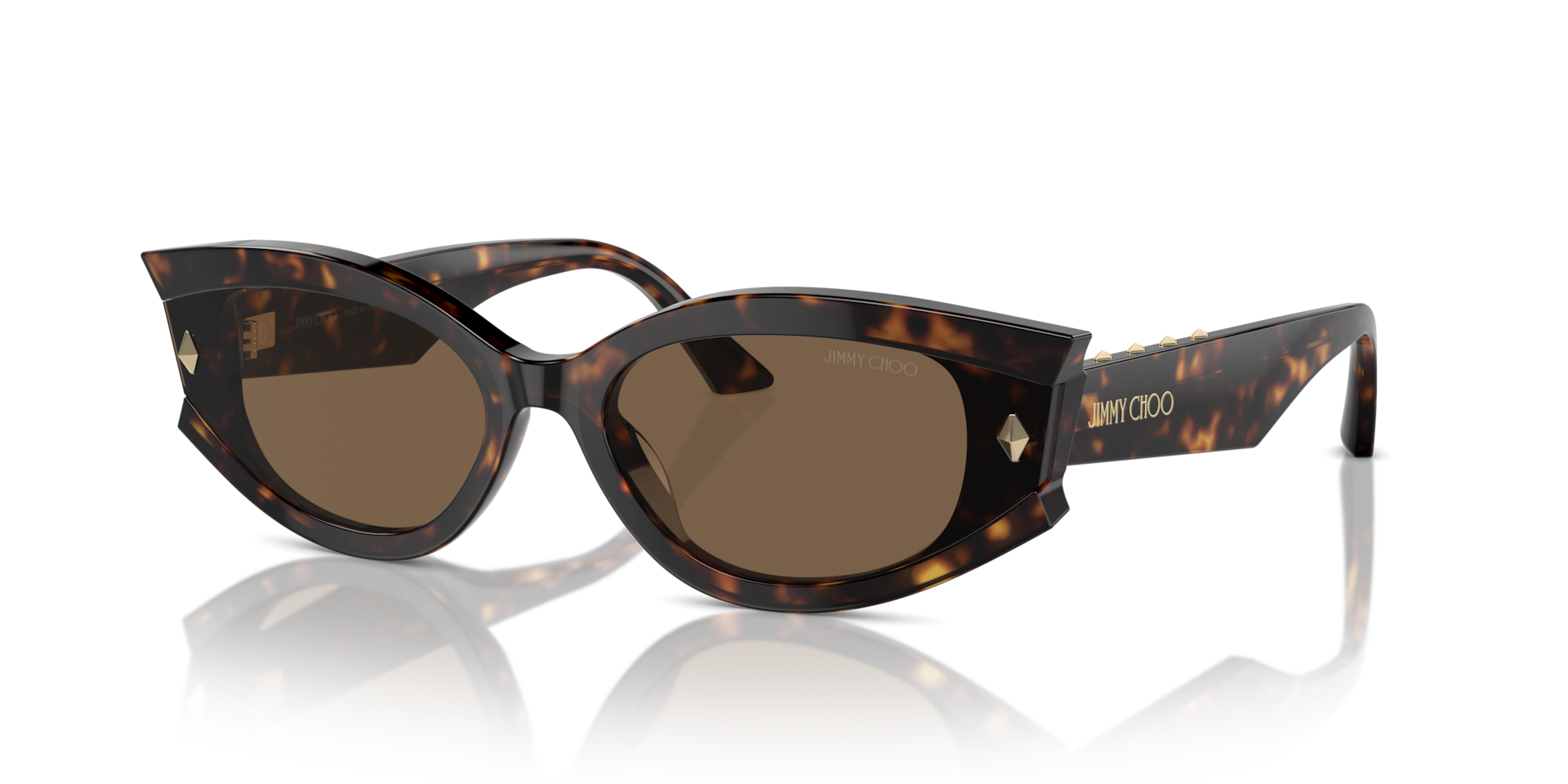 Jimmy Choo JC5015U XS (61 - 17) with Brown lenses and Tortoise