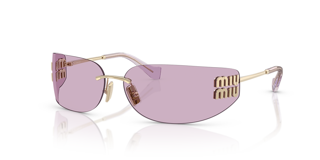 Miu Miu MU A51S M (75 - 14) with Pink lenses and Gold frame