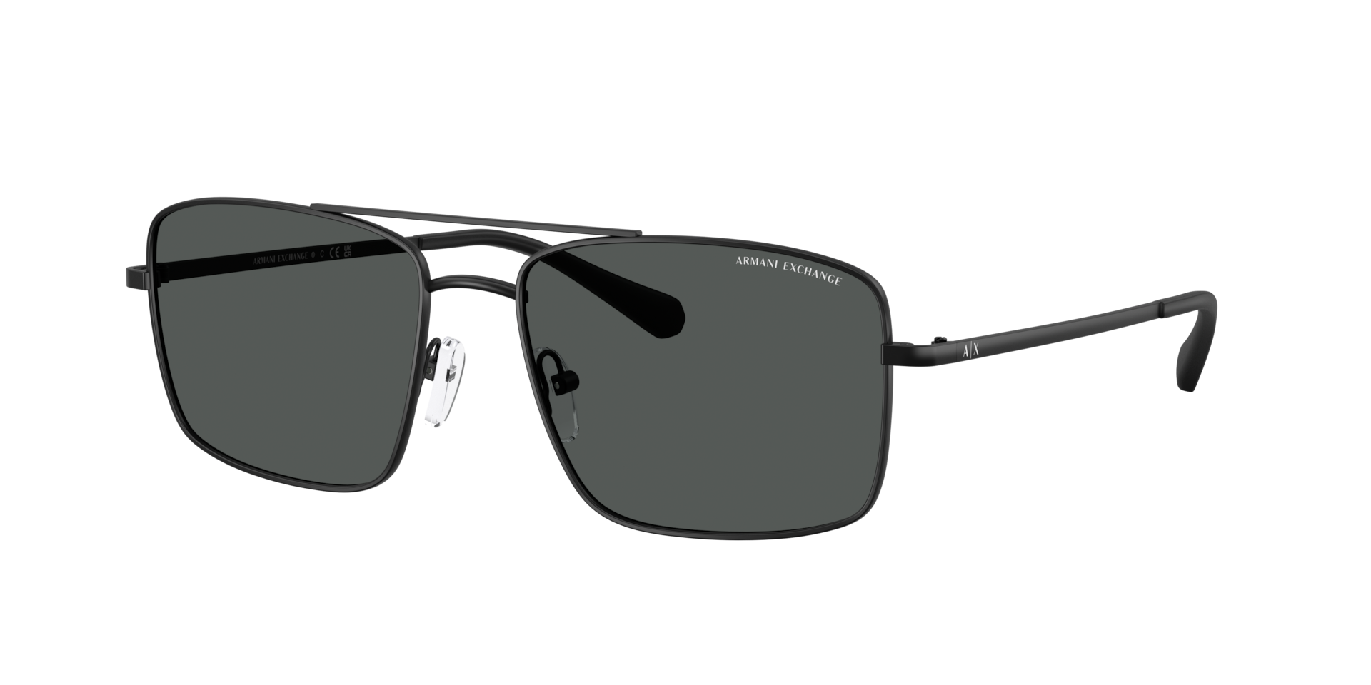 Armani Exchange AX2054S XL (57 - 17) with Grey lenses and Black
