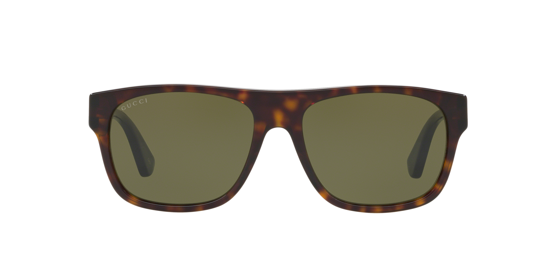 Gucci GG0341S M (56 - 17) with Green lenses and Black frame