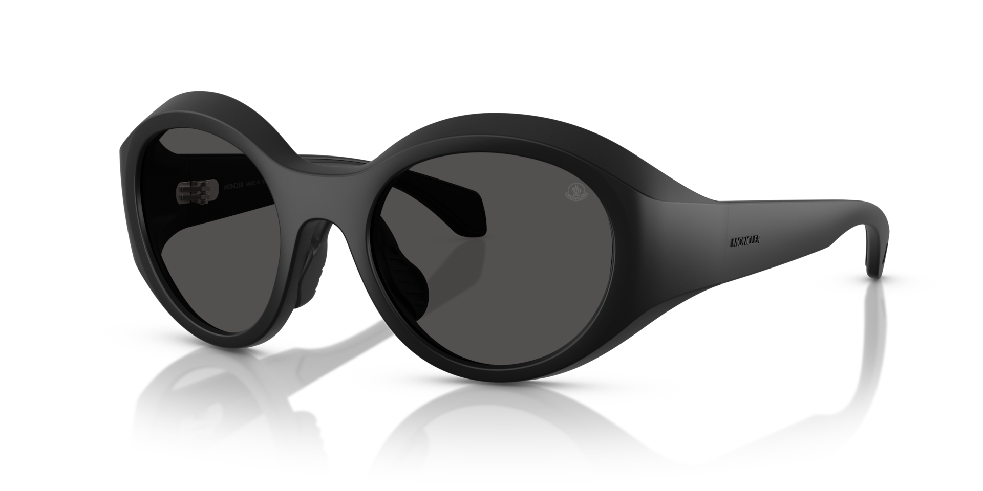 Moncler ME8005 Futuro S (51 - 20) with Grey lenses and Black frame