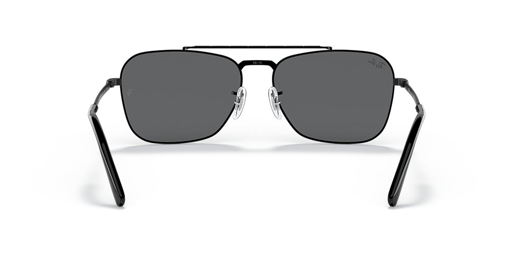 Ray-Ban New Caravan XL (58 - 15) with Grey lenses and Black frame