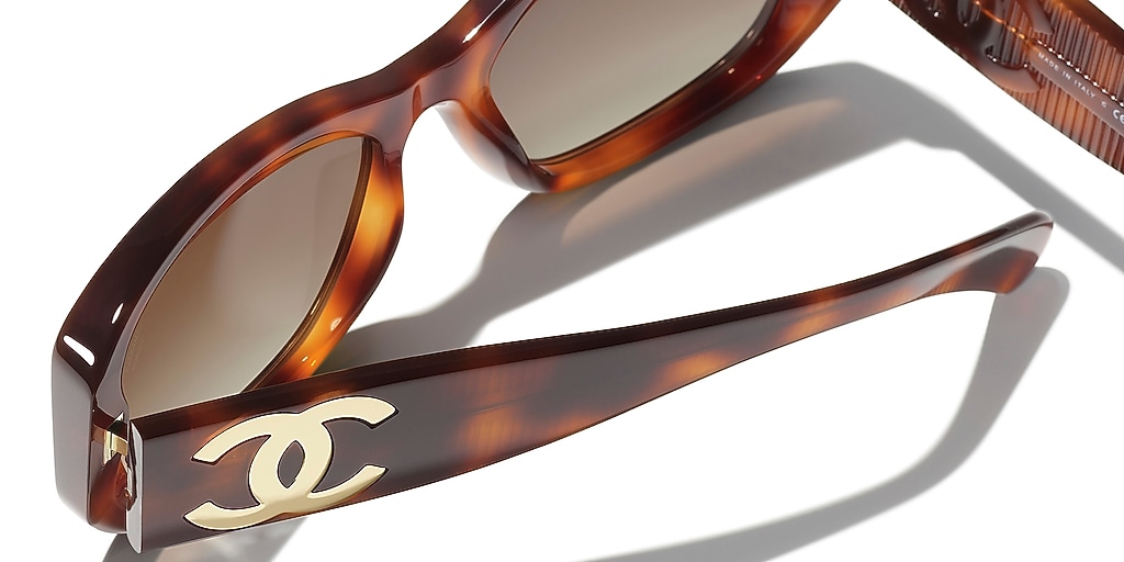 Chanel Rectangle Sunglasses CH5493 M (55 - 18) with Brown lenses