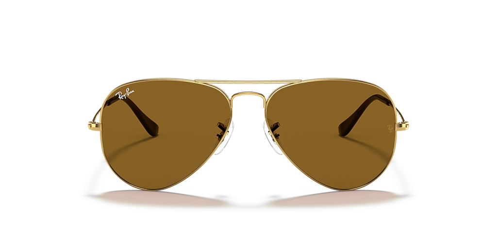 Ray-Ban Aviator Classic XXL (62 - 14) with Brown lenses and Gold