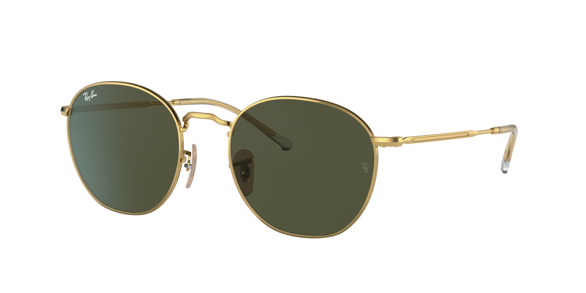 Ray-Ban Unisex Sunglass Rob -  Frame color: Arista Gold, Lens color: Green