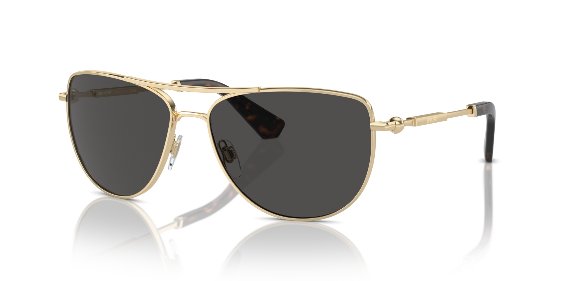 Burberry BE3149 XXL (60 - 15) with Grey lenses and Gold frame