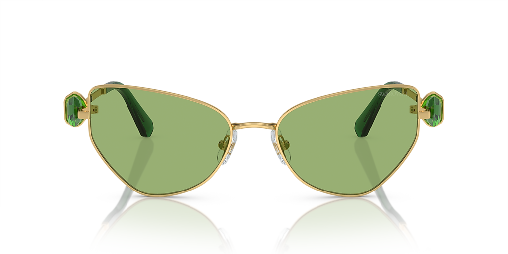 Sea Tan Glitter Frame Sunglasses with Green Lenses Amazon.com: PASTL Green Glitter Lens Sunglasses Glasses  main image 3