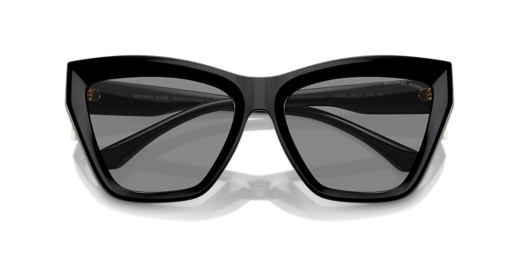 Michael Kors Dubai L (57 - 17) with Grey lenses and Black frame