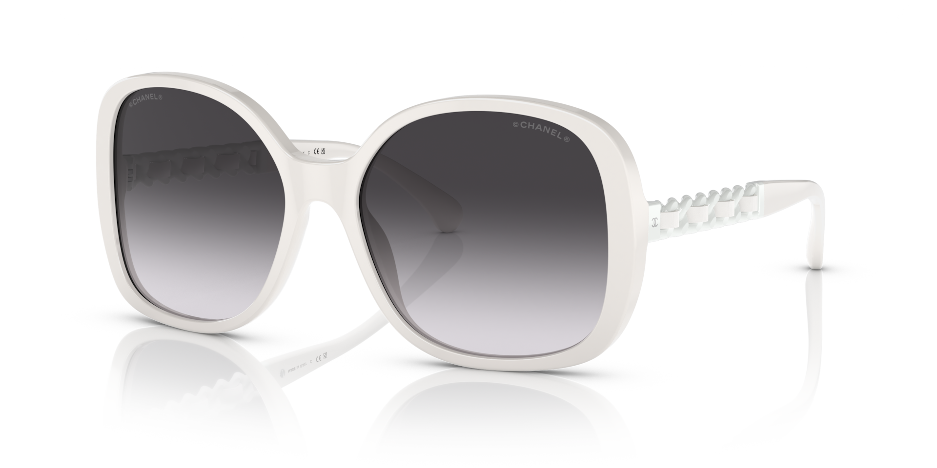 Chanel Square Sunglasses CH5470Q M (57 - 17) with Grey lenses and