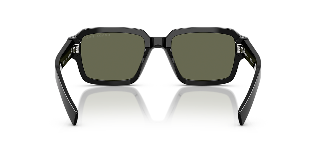 Prada PR 02ZS S (52 - 20) with Green lenses and Black frame