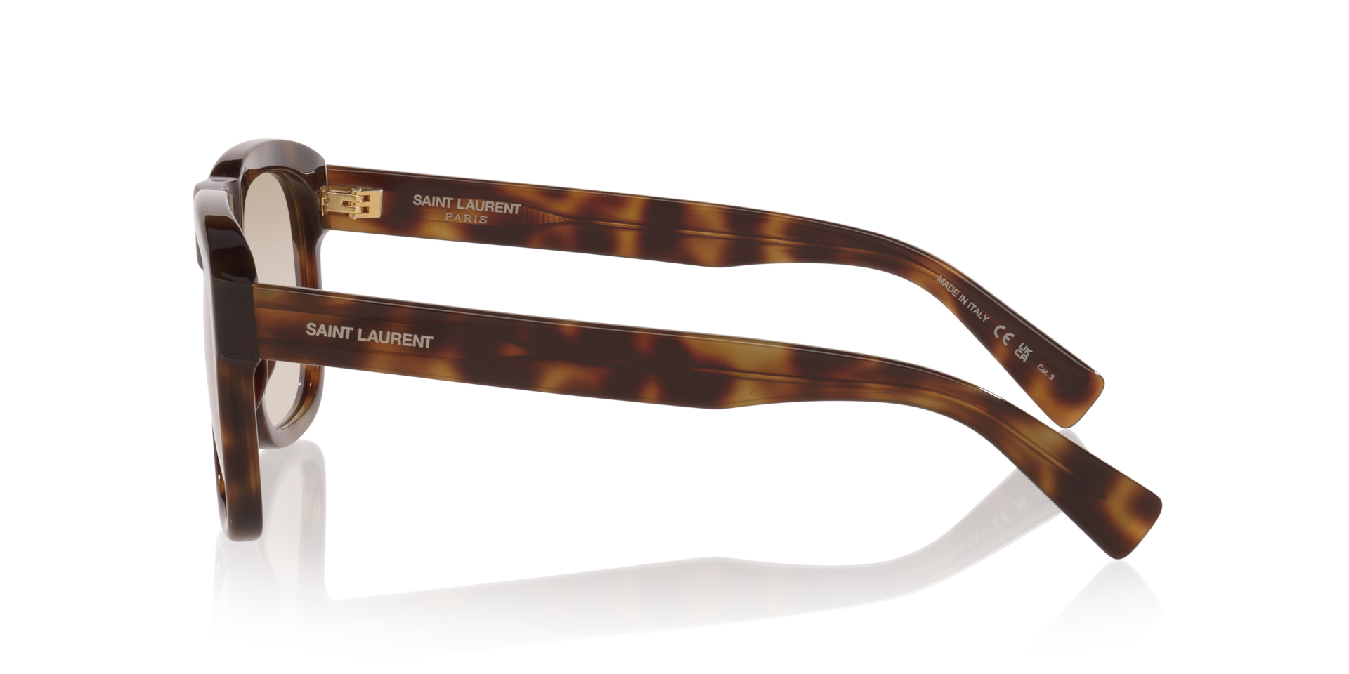Saint Laurent SL 558 L (57 - 19) with Brown lenses and Tortoise
