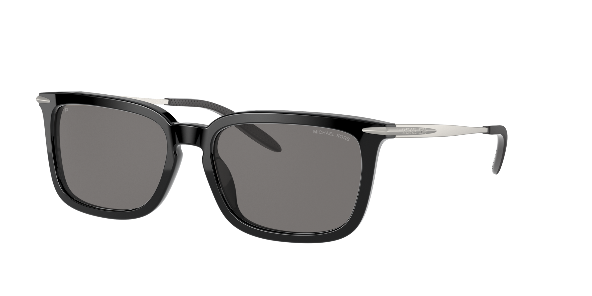 Michael Kors Homme Sunglass Colburn - Couleur du Monture: Noir, Couleur de Lentille: Gris foncé Polarisé