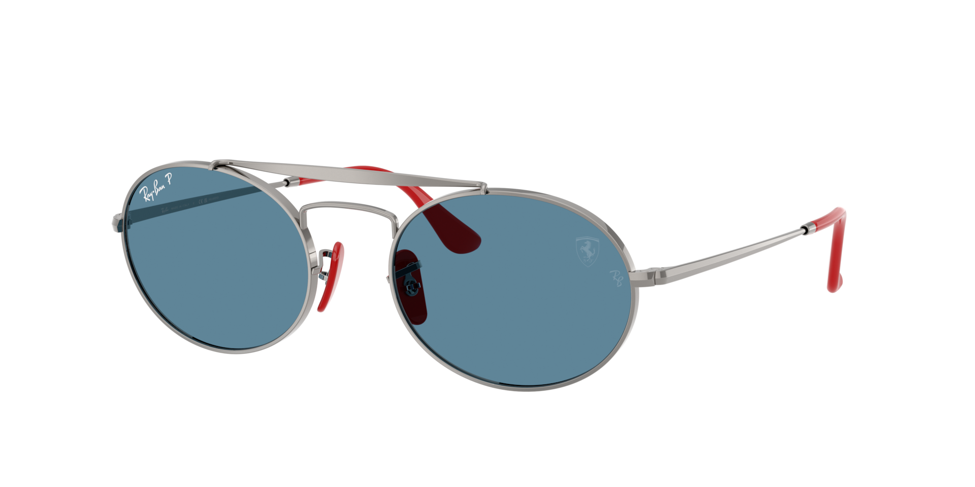 Ray-Ban Unisex Sunglass RB3775M Scuderia Ferrari Collection Polarized+ Lenses -  Frame color: Gunmetal, Lens color: Polarised+ Blue