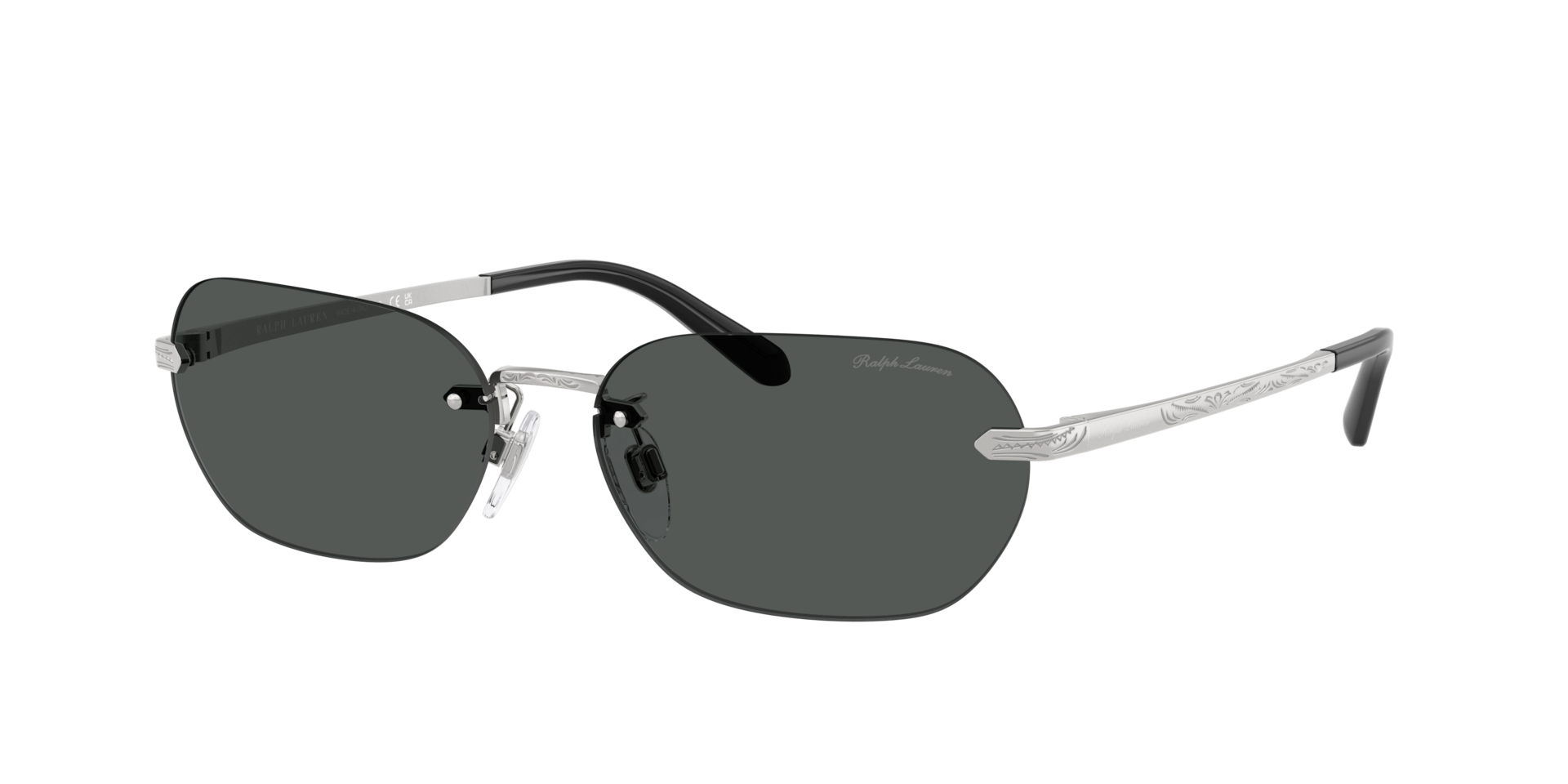 Ralph Lauren Woman Sunglass RL7089 -  Frame color: Shiny Silver, Lens color: Grey