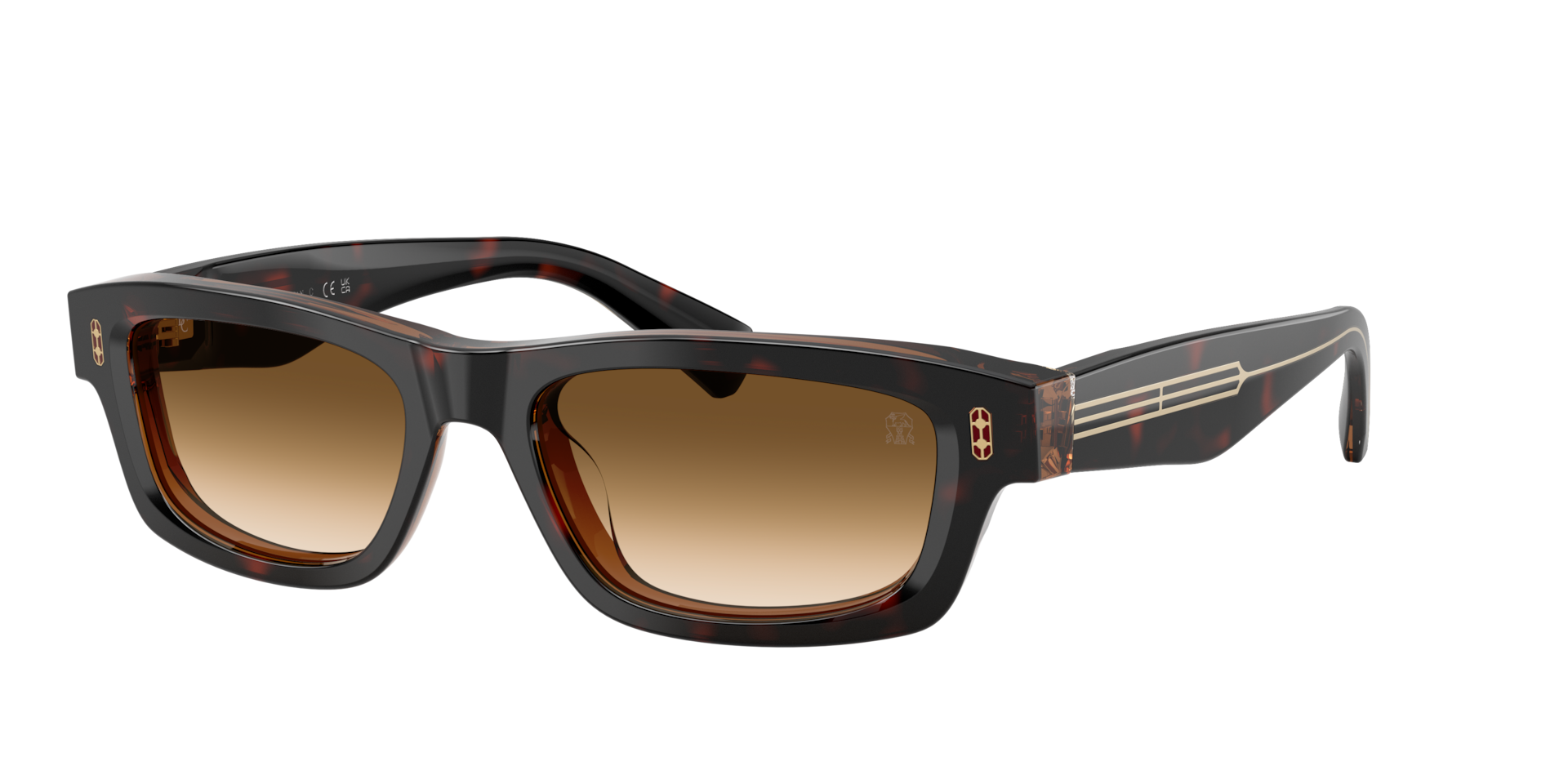 Brunello Cucinelli Man Sunglass BC4029S -  Frame color: Havana Mogano, Lens color: Mandorla