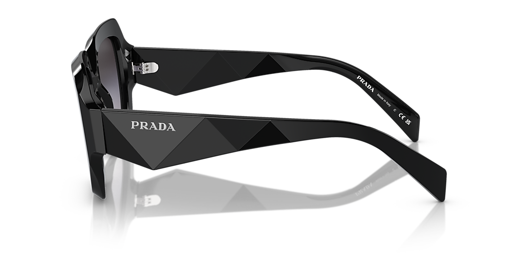 Prada PR 28ZS M (53 - 22) with Grey lenses and Black frame