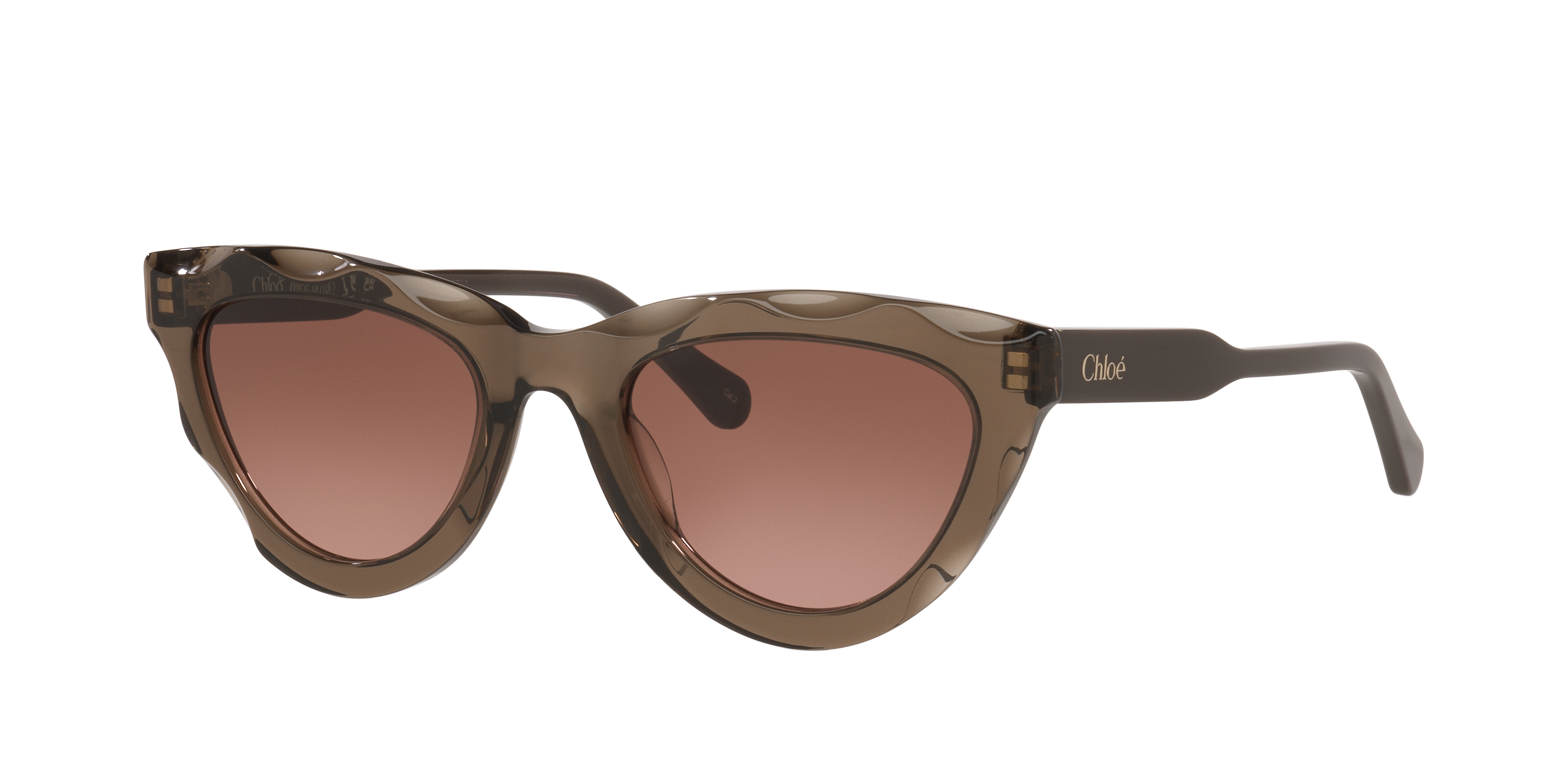 Chloé Woman Sunglass CH0294S -  Frame color: Brown, Lens color: Orange Gradient