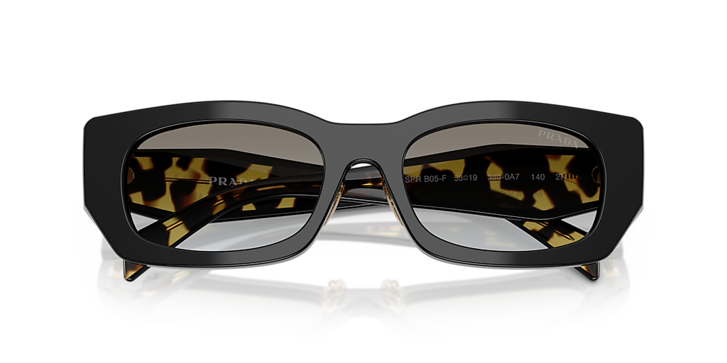 Prada PR B05SF L (53 - 19) with Grey lenses and Black frame