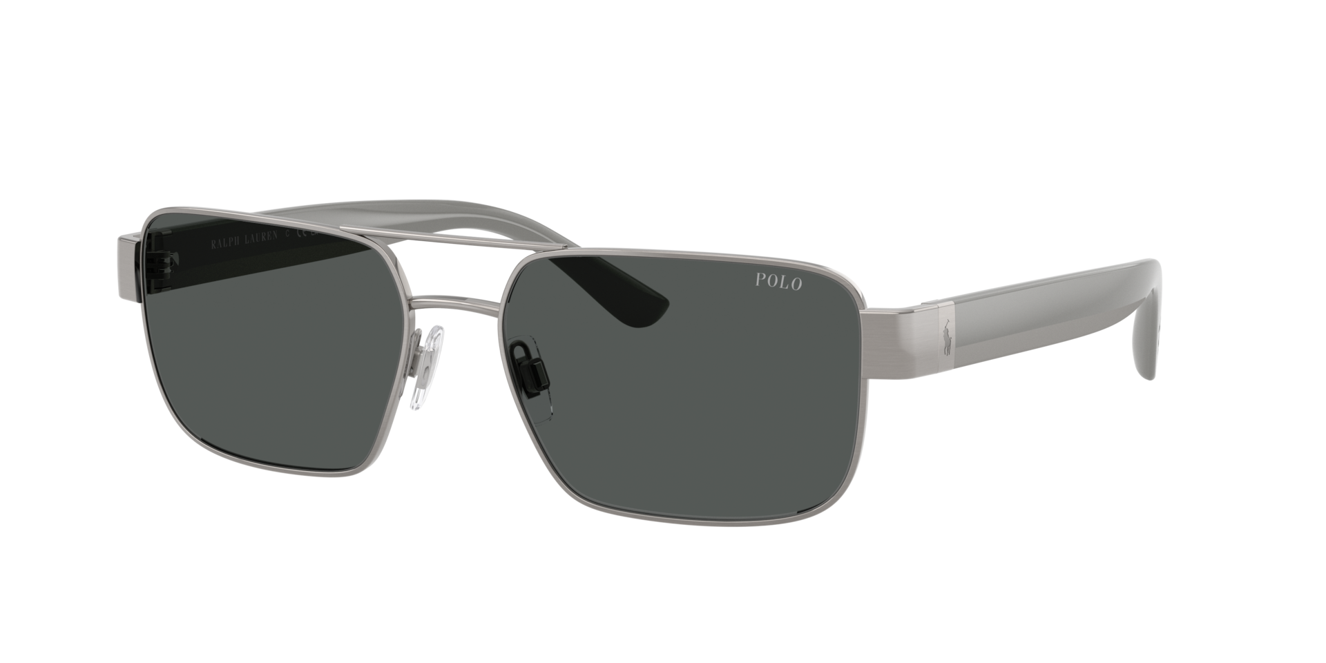 Polo Ralph Lauren Homme Sunglass PH3161 - Couleur du Monture: Gunmetal brossé, Couleur de Lentille: Gris foncé
