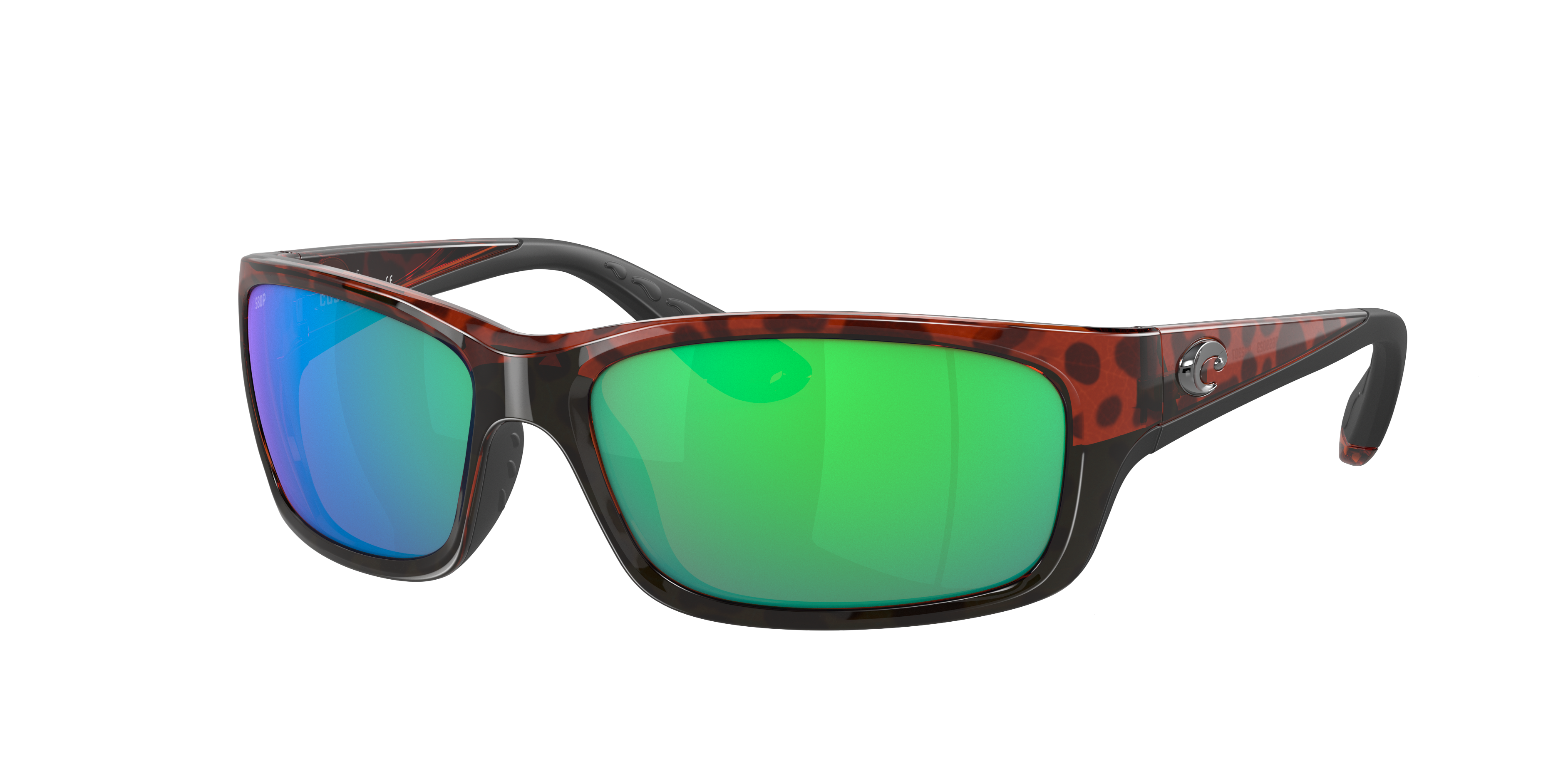 Costa Man Sunglass Jose -  Frame color: Tortoise, Lens color: Green Mirror
