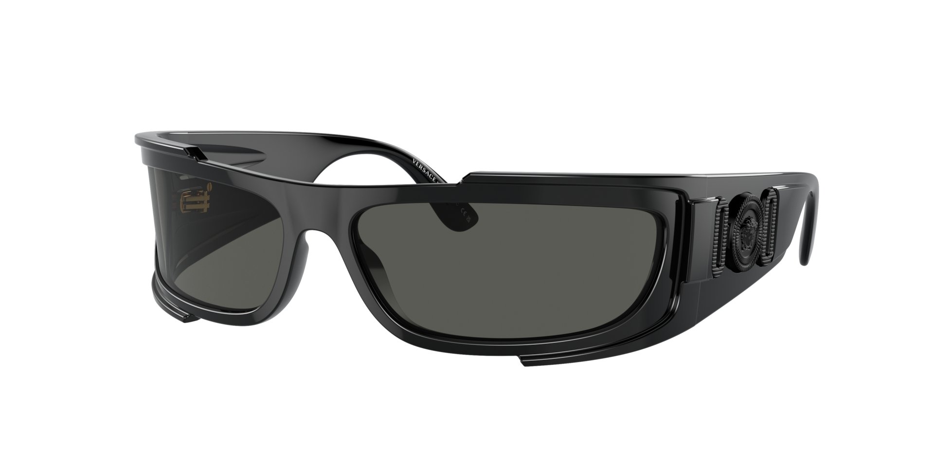 Versace Man Sunglass VE4446 -  Frame color: Black, Lens color: Dark Grey