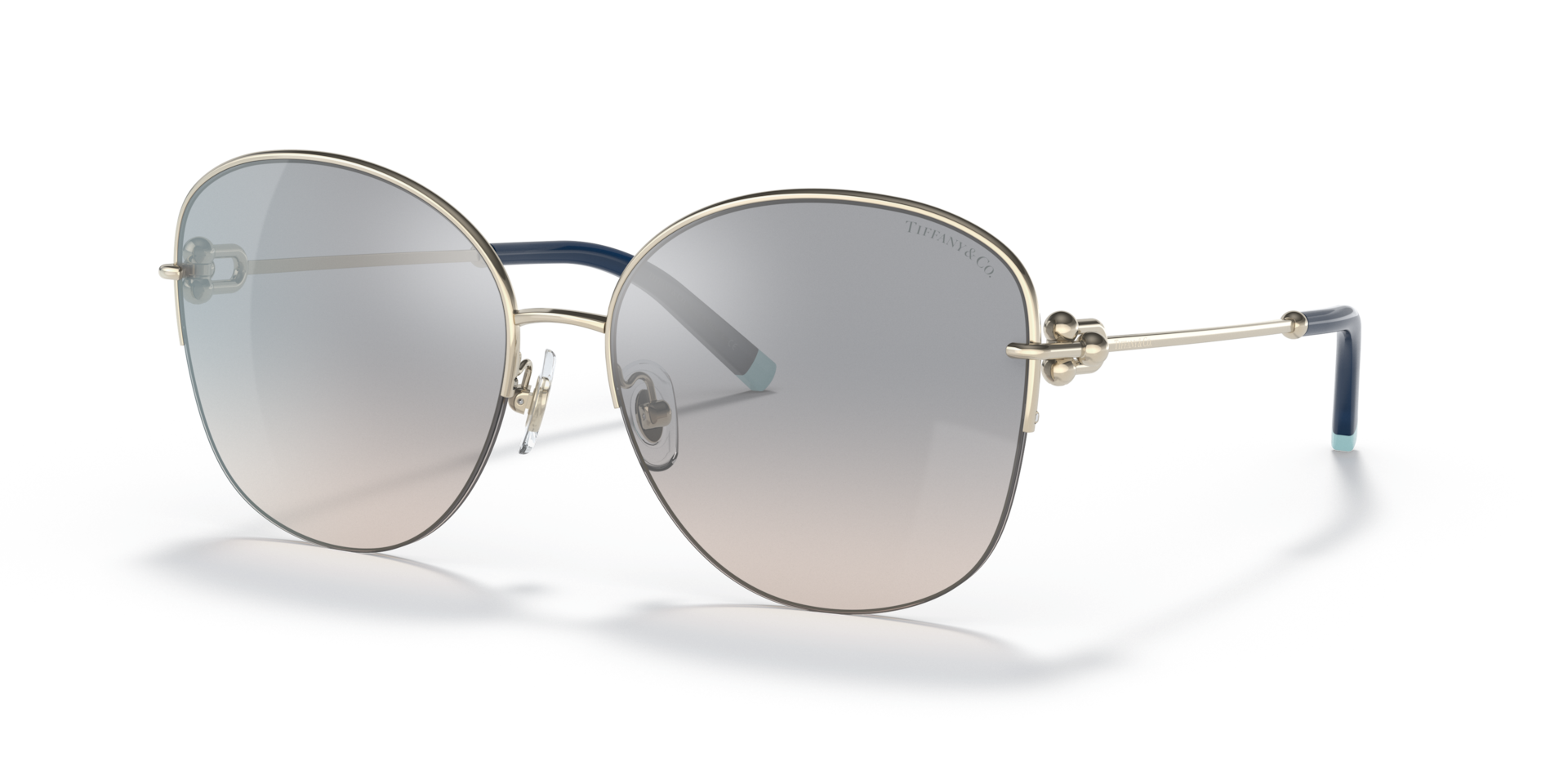 Tiffany & Co. TF3082 L (58 - 16) with Blue lenses and Gold frame