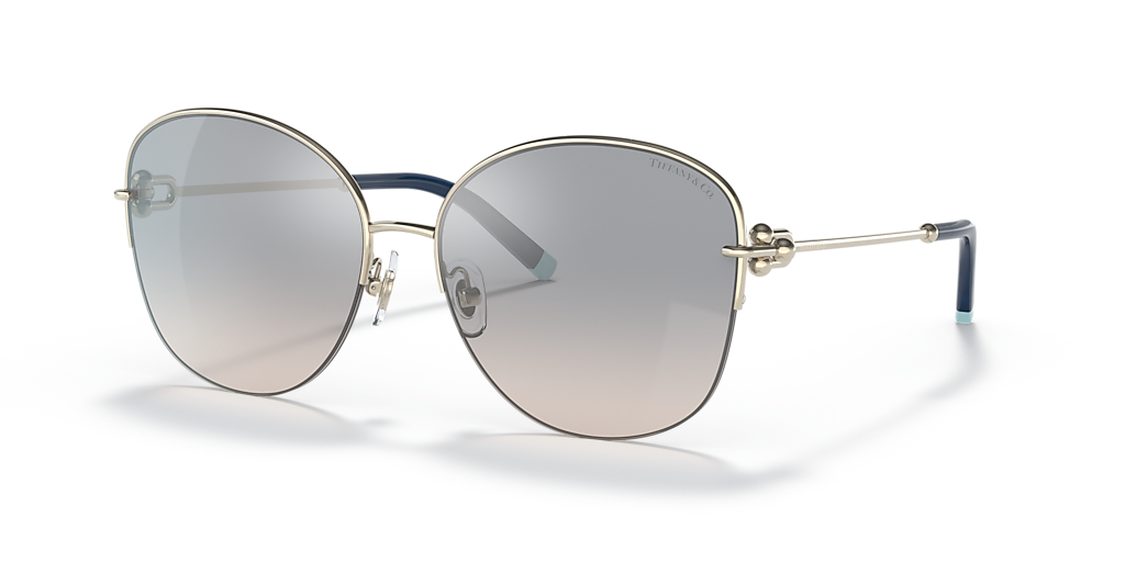 Tiffany & Co. TF3082 L (58 - 16) with Blue lenses and Gold frame