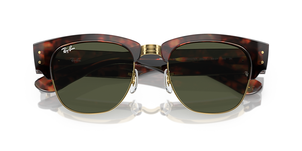 激レア 美品 レイバン メガクラブマスター Ray-Ban Mega Clubmaster L (50 - 21) with Green lenses and Tortoise