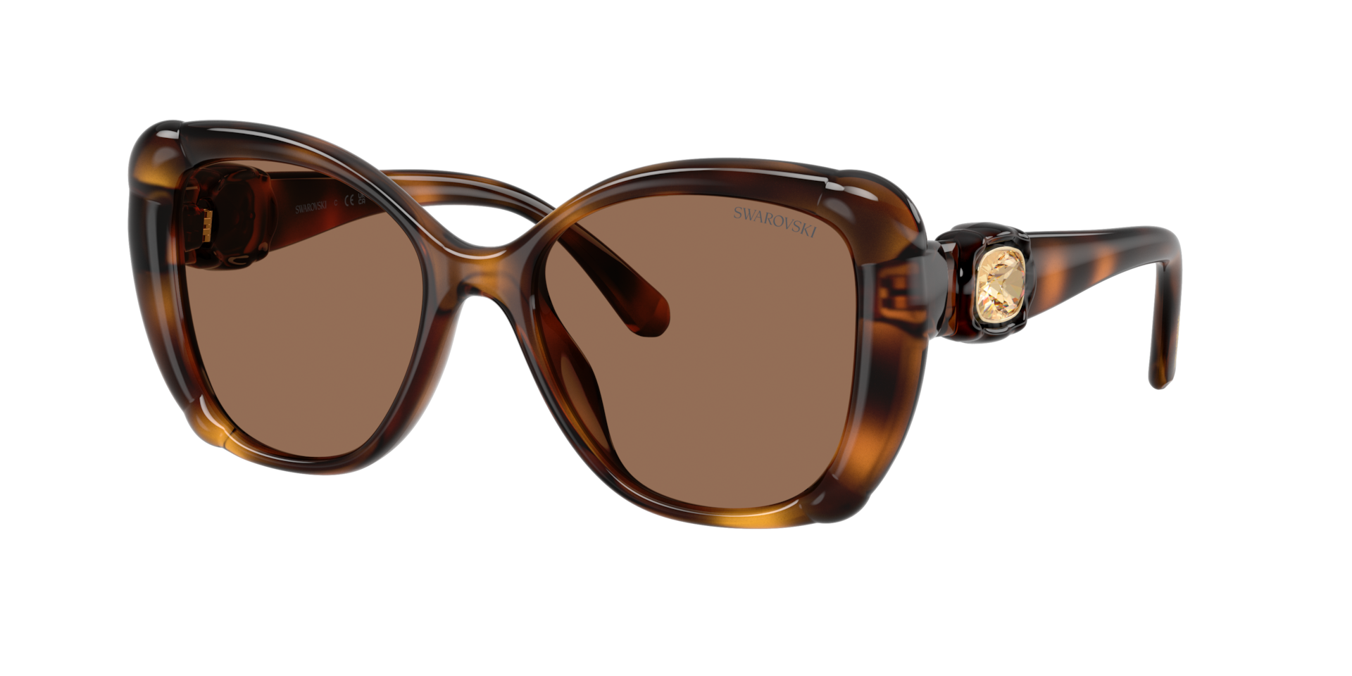 Swarovski 0Sk6051u - Unisex - Sunglasses - Brown - 53 Mm - Accessories - Image 3
