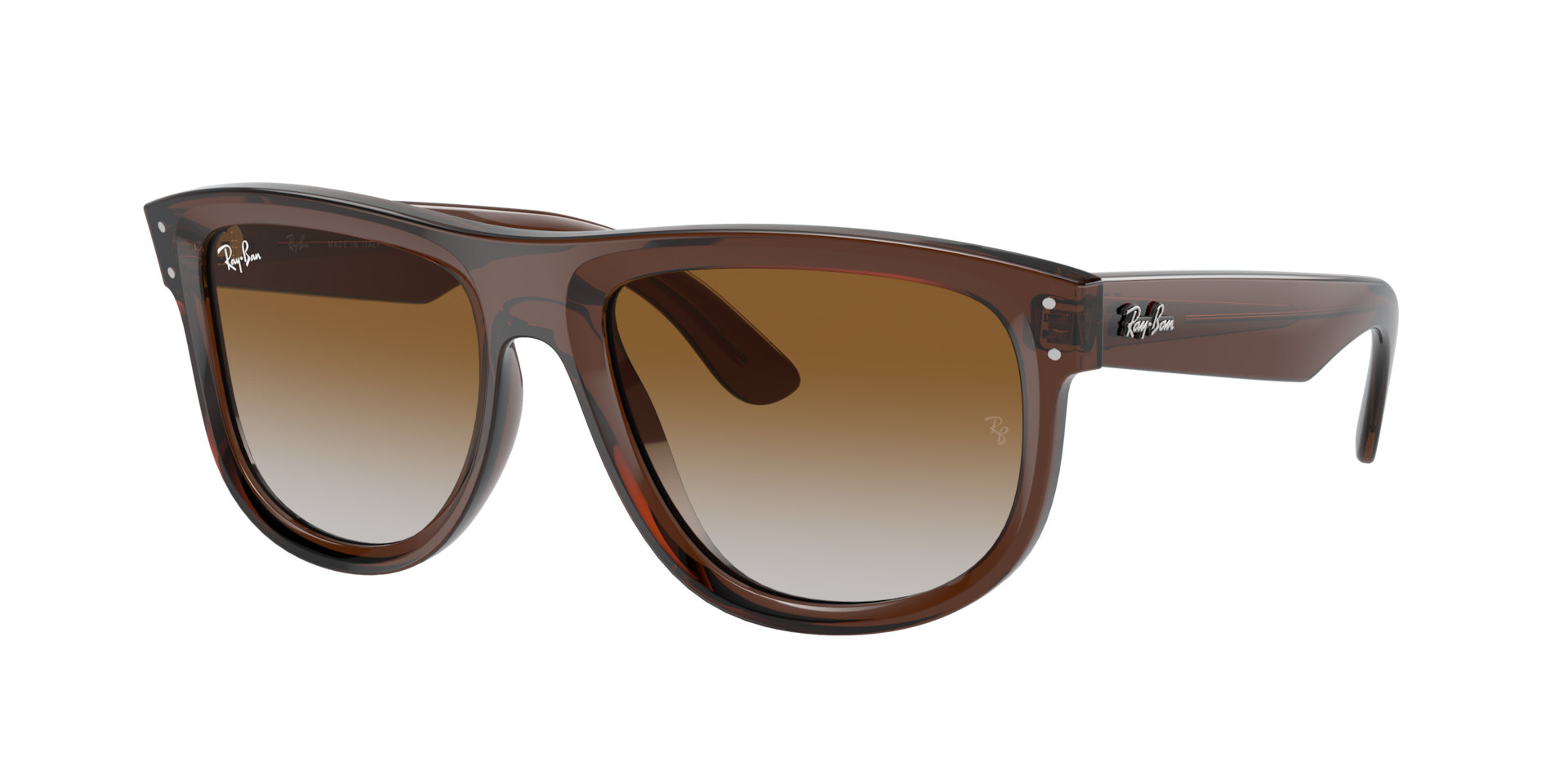 Ray-Ban Boyfriend Reverse L (56 - 18) with Brown lenses and 