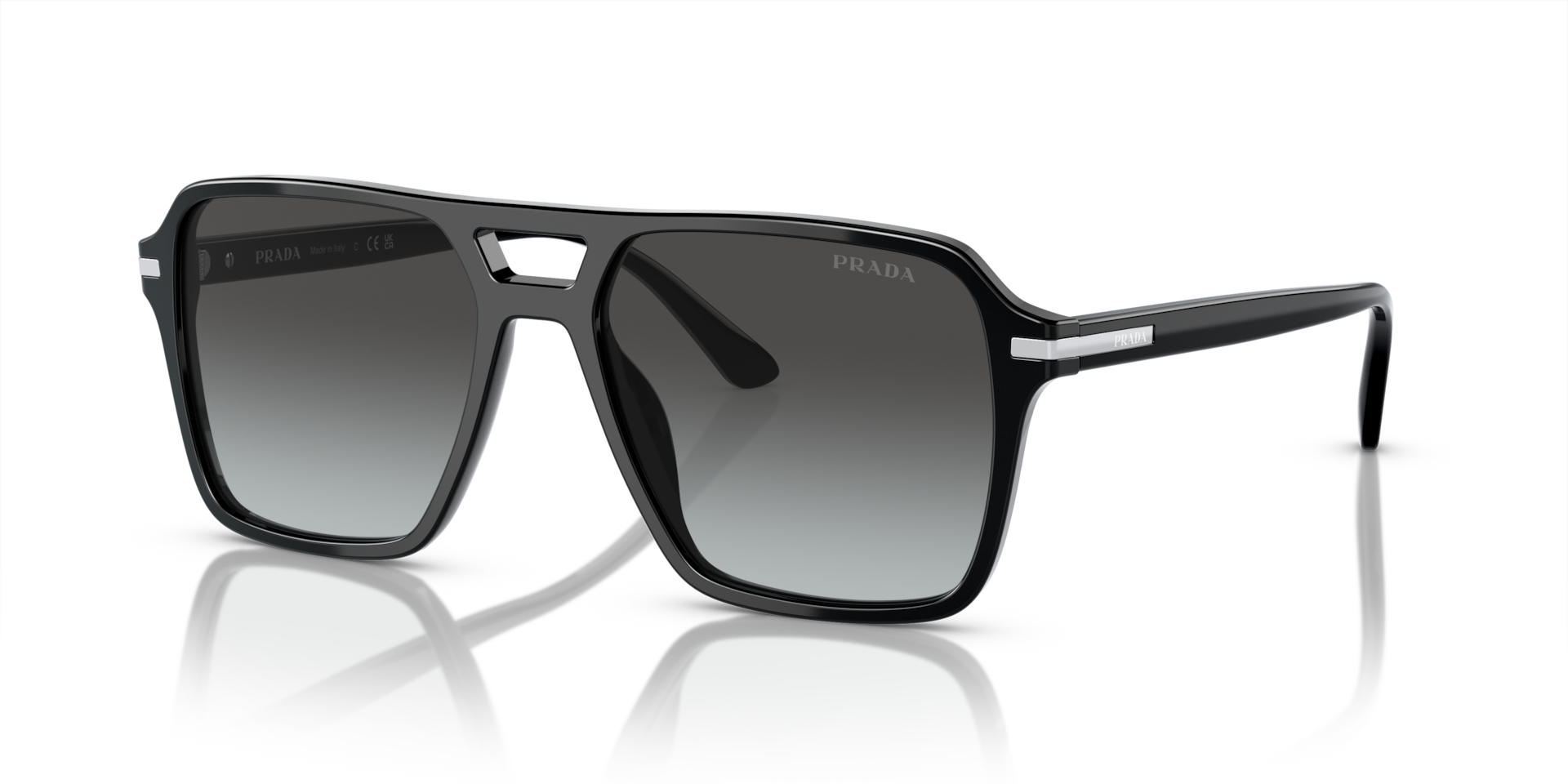 Prada PR 20YS M (55 - 17) with Grey lenses and Black frame
