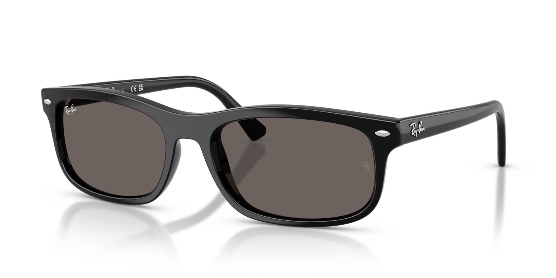 Ray-Ban RB2224 XL (57 - 20) with Grey lenses and Black frame