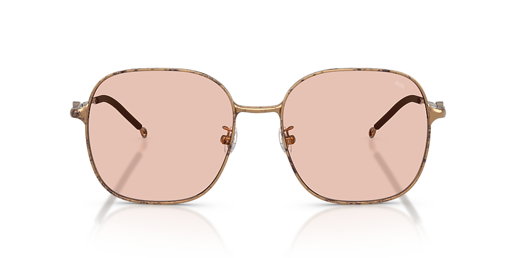 Diesel Sunglasses Women 55-18-145 Pale Rose Bronze ODL1010D - New Diesel DL1010D gold frame with brown lenses. Lenses provide  main image 4