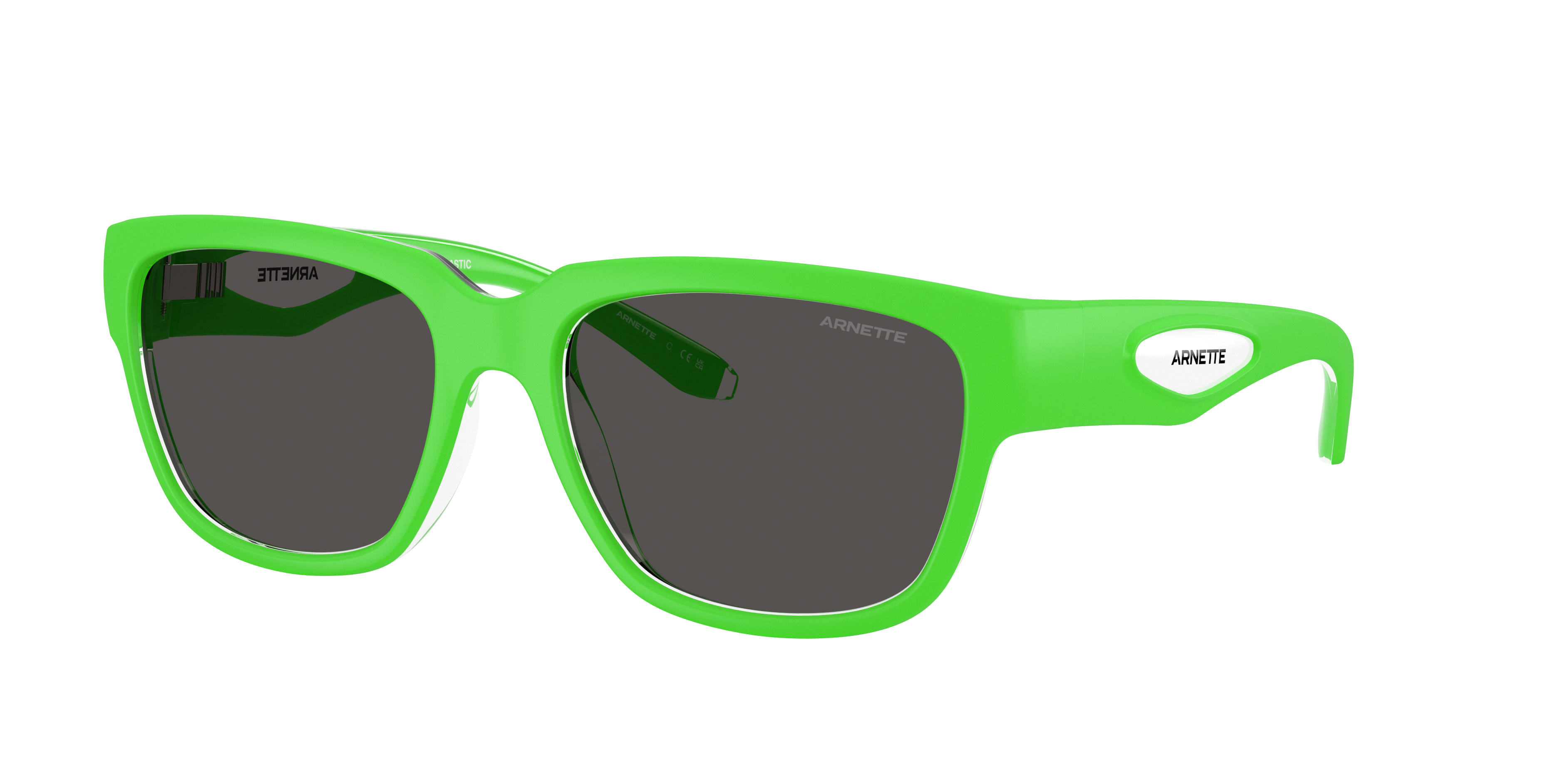 Arnette Man Sunglass Bounce -  Frame color: Gekko Green/Crystal, Lens color: Dark Grey