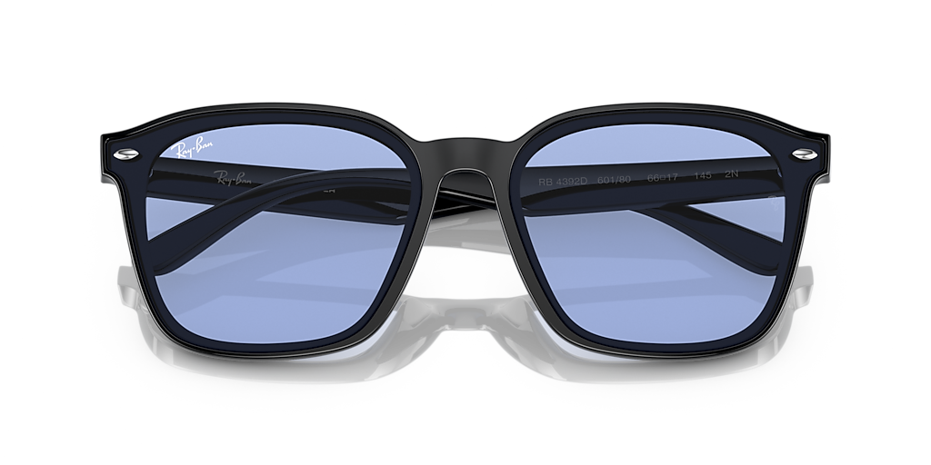 Ray-Banサングラス RB4392D Ray-Ban RB4392D XXL (66 - 17) with Blue lenses and Black frame