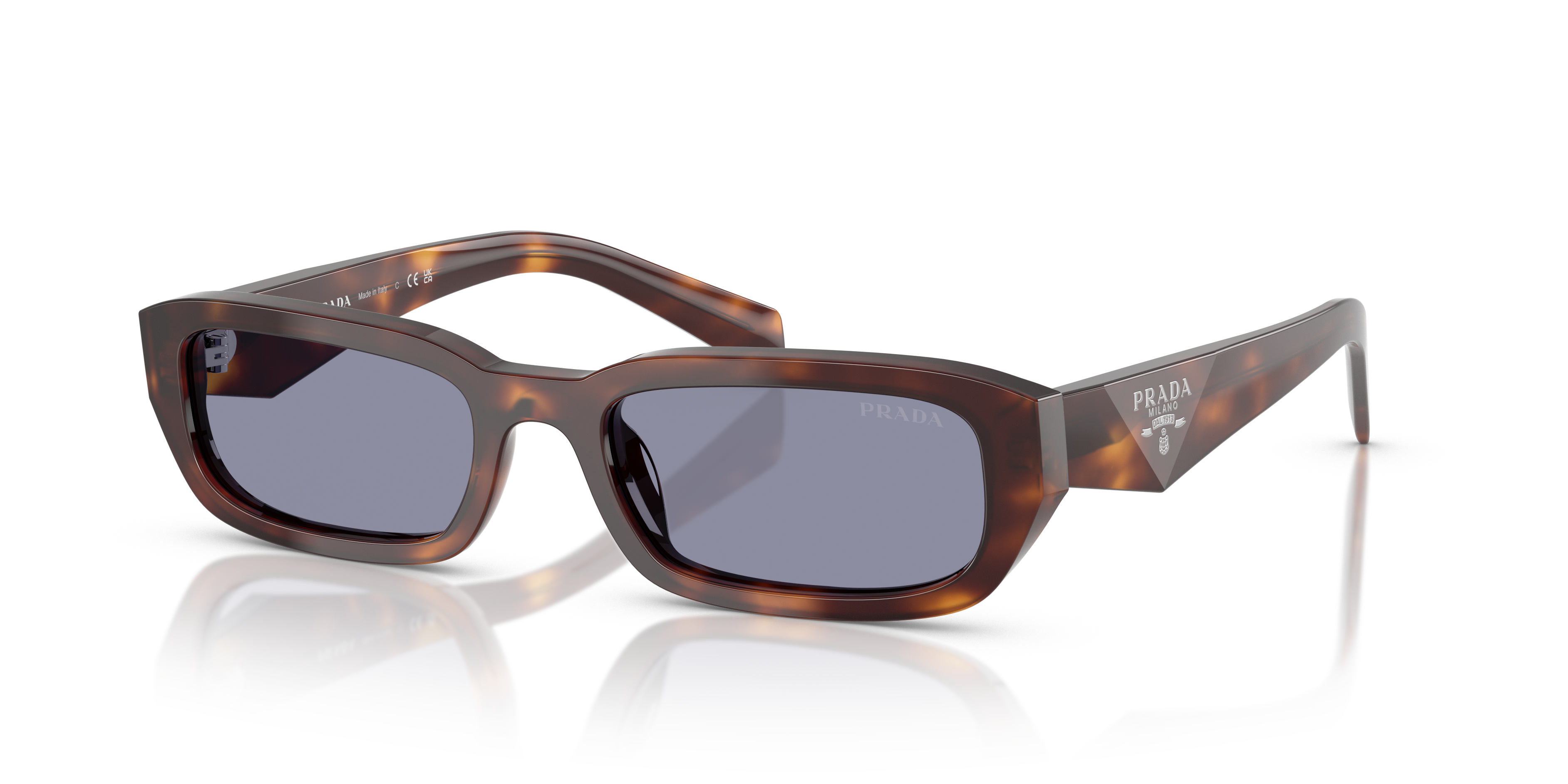 Prada PR B06S S (53 - 19) with Grey lenses and Tortoise frame