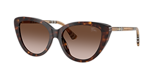 Burberry BE4455F L (55 - 17) with Grey lenses and Black frame