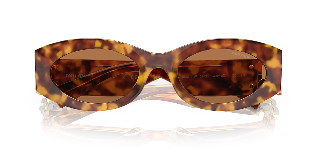 Miu Miu MU 11WS XL (54 - 21) with Brown lenses and Tortoise frame