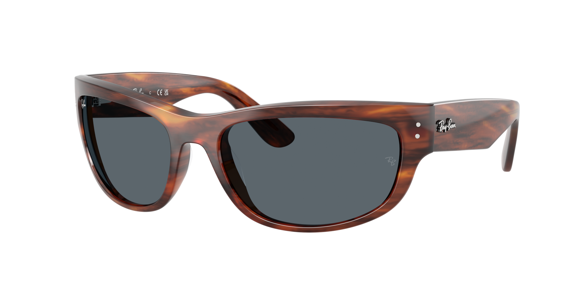 Ray-Ban Mega Balorama XL (63 - 19) with Blue lenses and Brown