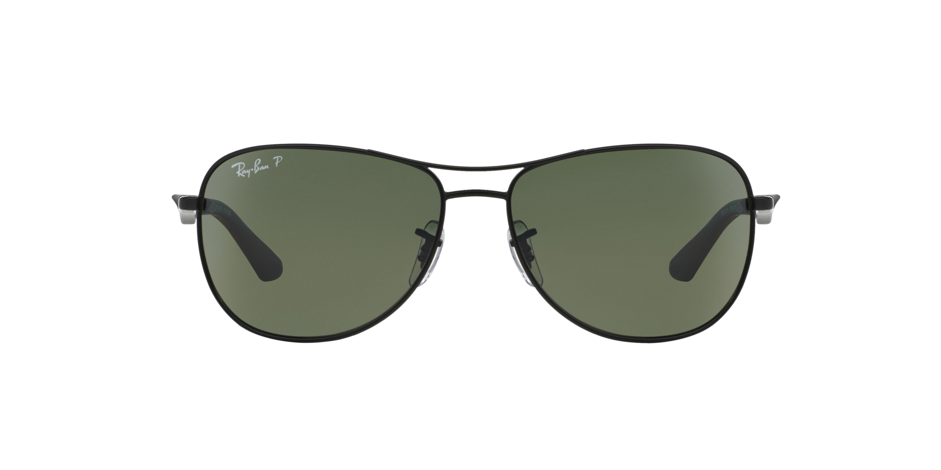レイバン♡RB3519 ポラライズ Ray-Ban RB3519 L (59 - 15) with Green lenses and Black frame